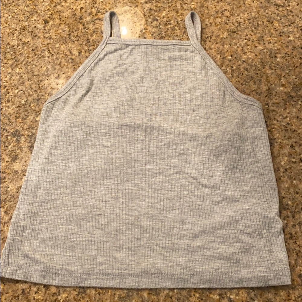 Grey Crop Top